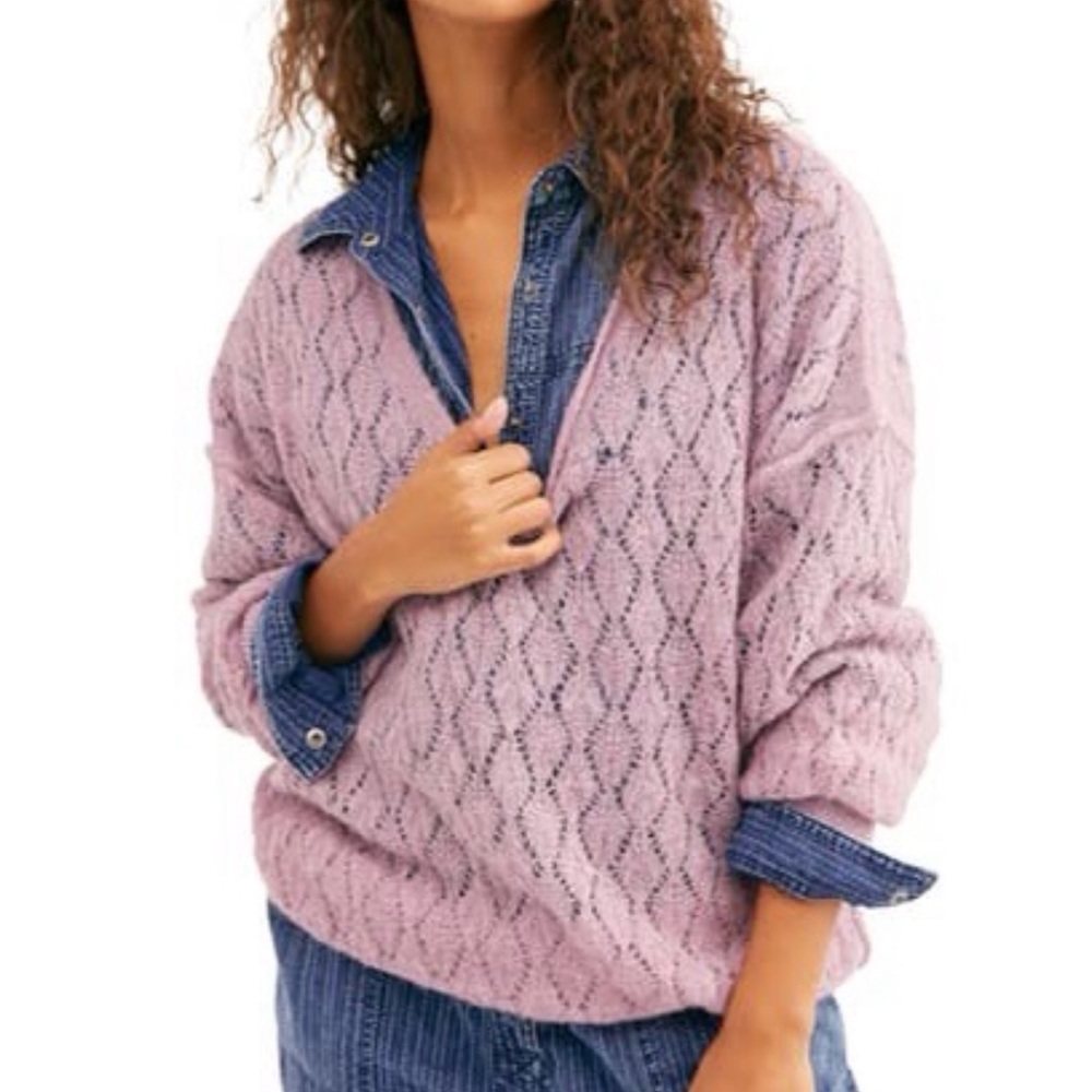 NEW!  Free People oversized knit sweater